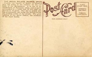 Spain - Madrid. The Royal Palace