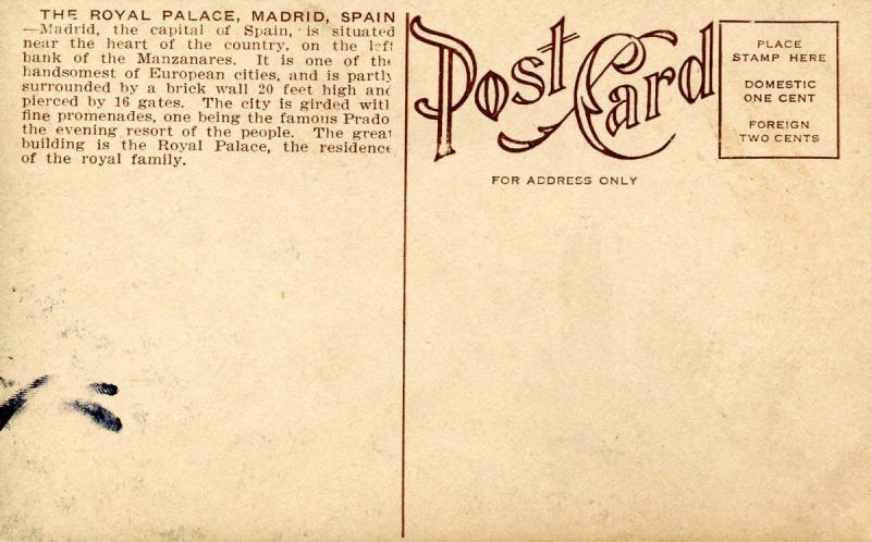 Spain - Madrid. The Royal Palace