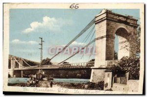 Old Postcard The Birch Suspension Bridge