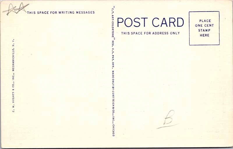 Postcard HIGHWAY SCENE Lake Placid New York NY AL1230