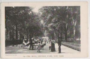 The Mall Central Park NYC NY 1905