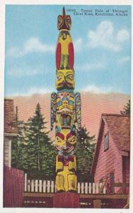 Alaska Ketchikan Totem Pole Of Thlinget Chief Kian