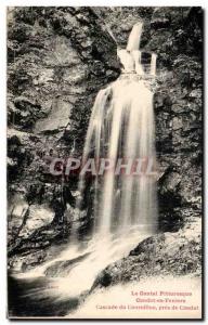 Old Postcard Picturesque Cantal Condat In Feniers Cascade From Cournillou Pre...