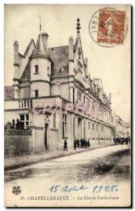 Chatellerault Old Postcard Catholic circle