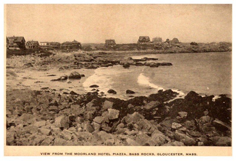 Massachusetts   Gloucester  View from Moorland Hotel Plazza Bass Rocks