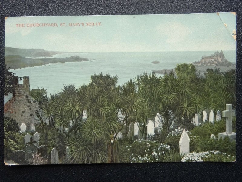 Cornwall SCILLY ISLES The Churchyard of St Mary's - Old Postcard by Hartmann