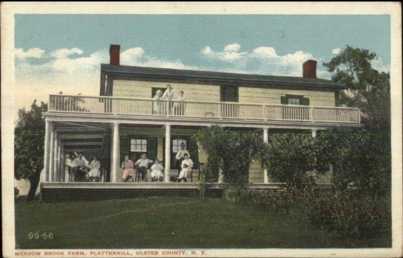 Meadow Brook Farm Platterkill Ulster County NY c1920 Postcard