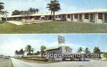 White Heron Motel, Homestead, FL, USA Motel Hotel Writing On Back 