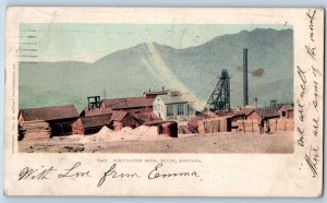 Butte Montana MT Postcard Speculator Mine Miners Mountain Scene 1904 Antique