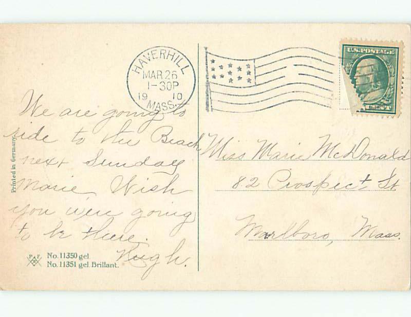 Pre-Linen easter PASTURE SCENE ON LARGE EGG WITH CHICKS k2288