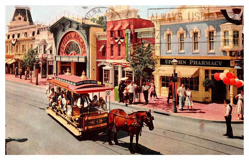 Postcard AMUSEMENT PARK SCENE Anaheim California CA AS5687