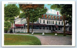 KENNEBUNKPORT, Maine ME ~ PARKER HOUSE HOTEL c1920s York County Postcard