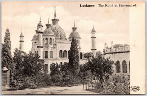 Lucknow The Kothi At Husainabad India Building Structure Antique Postcard