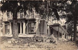 D23/ West Liberty Ohio Postcard Photo RPPC 1909 Mennonite Orphans Home 2 