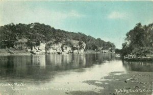 1910 Marion Iowa Minot's Rocks Lower Palisades Owen Postcard 8231
