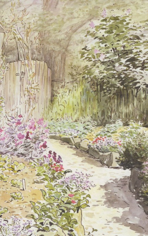 Beatrix Potter The Garden Of Harescombe Grange Painting Postcard