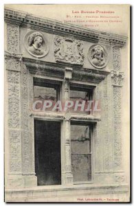 Old Postcard Pau Window Renaissance in the court of honor of the castle of He...