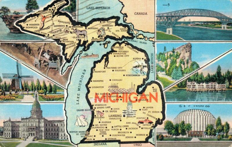 USA Michigan Map 01.80