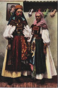 Hungary Ladies Traditional Clothing Vintage Postcard C096