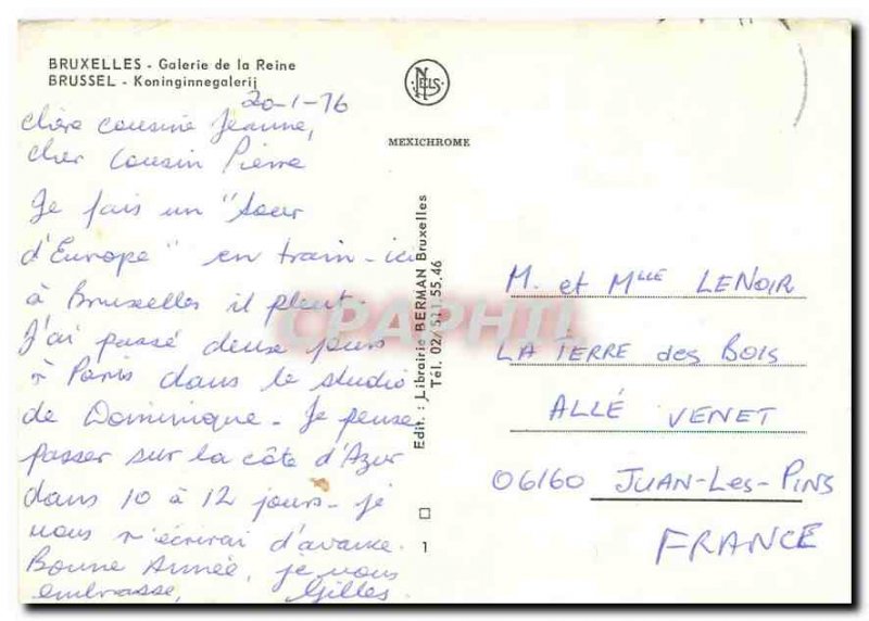 Postcard Modern Brussels Queen's Gallery