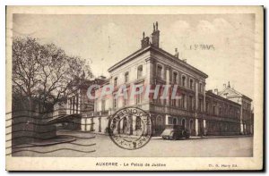 Old Postcard Auxerre the Courthouse