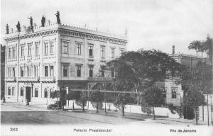 Rio de Janeiro Brazil Palacio Presidencial Antique Postcard J49115