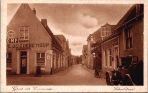 Netherlands Groet uit Wassenaar Schoolstraat Vintage Postcard 09.40