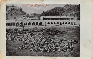 Camel Market real photo Aden Unused light crease, stains on card