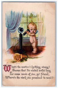 1916 Kewpies Talking Telephone St. Paul Minnesota MN Posted Antique Postcard 