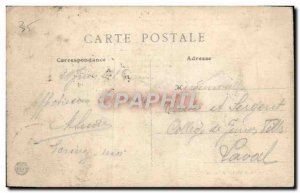 Old Postcard Fougeres Le Vieux Chateau feudal tower and Halay & # 39entree th...