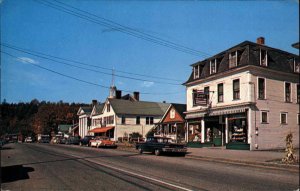 Stowe Vermont VT 1960s Cars Street Scene Vintage Postcard