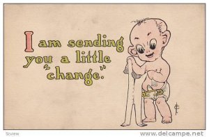 AS, Baby Putting On Clothes, I Am Sending You A Little 'Change', 1900-1910s