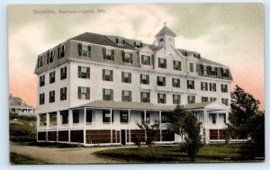 KENNEBUNKPORT, Maine ME ~ COLUMBIA HOTEL c1910s York County Postcard