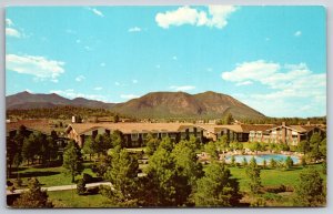 Flagstaff Arizona~Little America Best Western Hotel Birds Eye View~Vtg Postcard