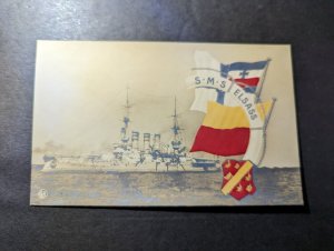 Mint Germany Naval Ship RPPC WWI Postcard SMS Elsass