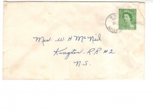 Postal Stationery, Canada, Queen Elizabeth 2 Cent Green Envelope, Used 1960