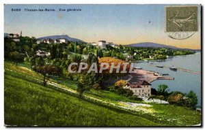 Old Postcard Thonon Les Bains Vue Generale