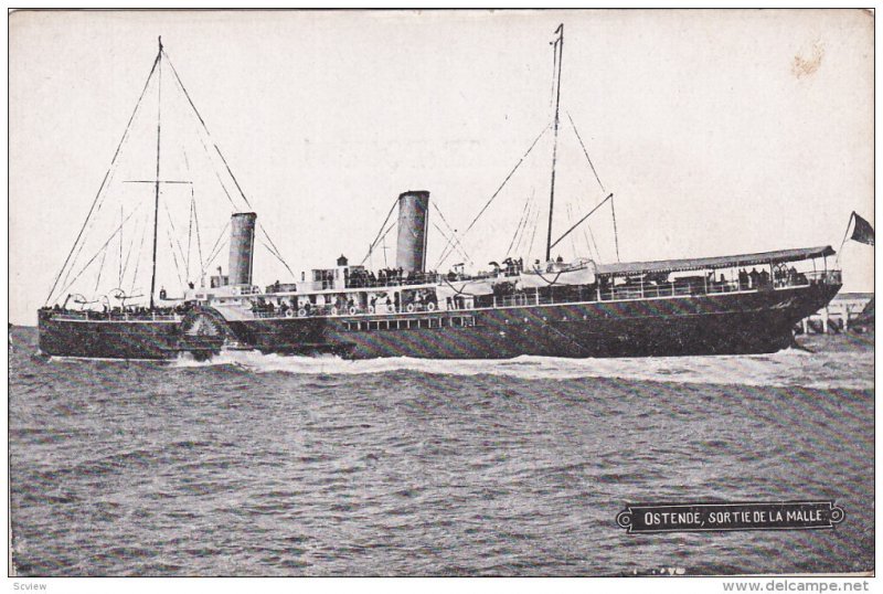 OSTENDE, West Flanders, Belgium; 00-10s : Oceanliner , Sortie de la Malle