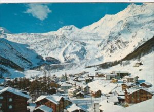 Switzerland Saas-Fee mit Wallis Alphobel und Taeschhorn