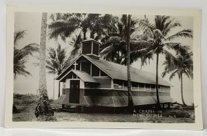 New Guinea Chapel RPPC Grogan Real Photo Postcard G14