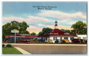 c1940's The Bell House Restaurant Exterior Roadside Macon Georgia GA Postcard