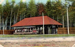 Manchester, New Hampshire - Trolley at the entrance to Pine Island park - c1908