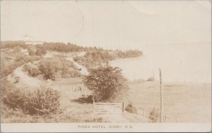 RPPC Postcard Pines Hotel Digby NS Canada