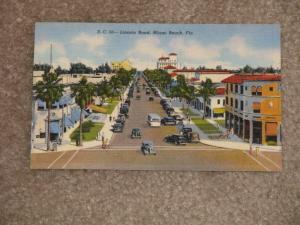 Lincoln Road, Miami Beach, Florida, unused vintage card