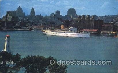 Montreal, P.Q., Canada Ocean Liner, Oceanliner Ship Unused light wear close t...