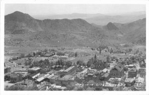 Nevada Virginia City Birdseye View RPPC Photo Postcard 22-6072