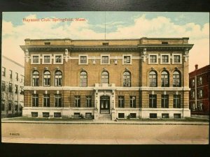 Vintage Postcard 1907-1915 Nayassest Club, Springfield, Massachusetts (MA)