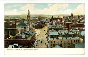 MA - Worcester. Bird's Eye View ca 1906