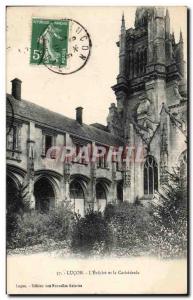 Old Postcard Lucon The evche and Cathedrale