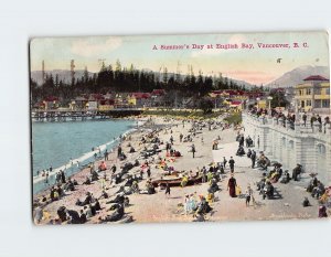 Postcard A Summer's Day at English Bay, Vancouver, Canada